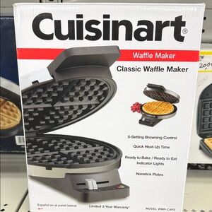Cuisinart Silver and Black Waffle Maker